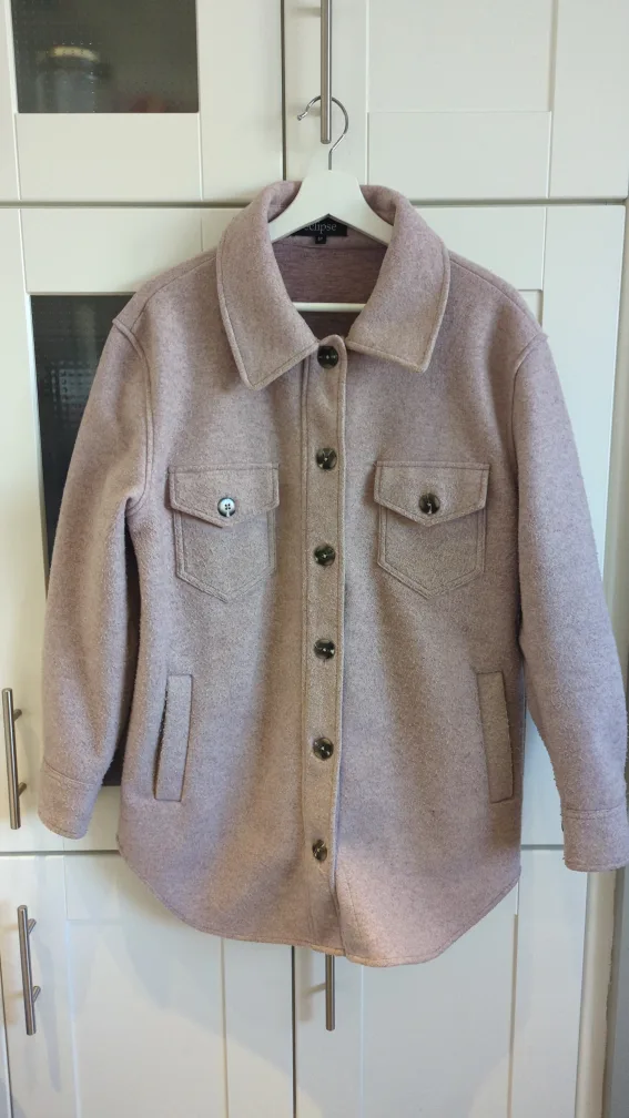 Eclipse Women's Dusty Rose Shacket, Size Small