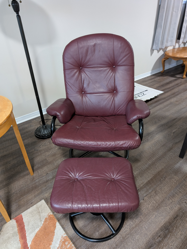 Recliner Chair and Ottoman Set