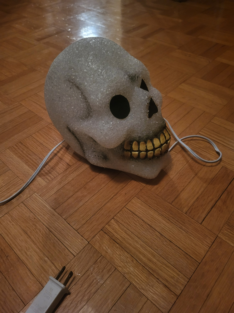 Light-up Halloween Skull Decor