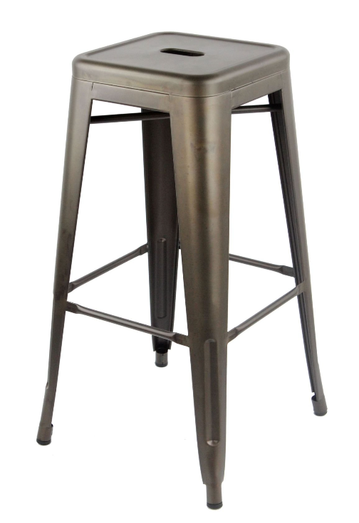 Three Metal Bar Stools - Industrial Style