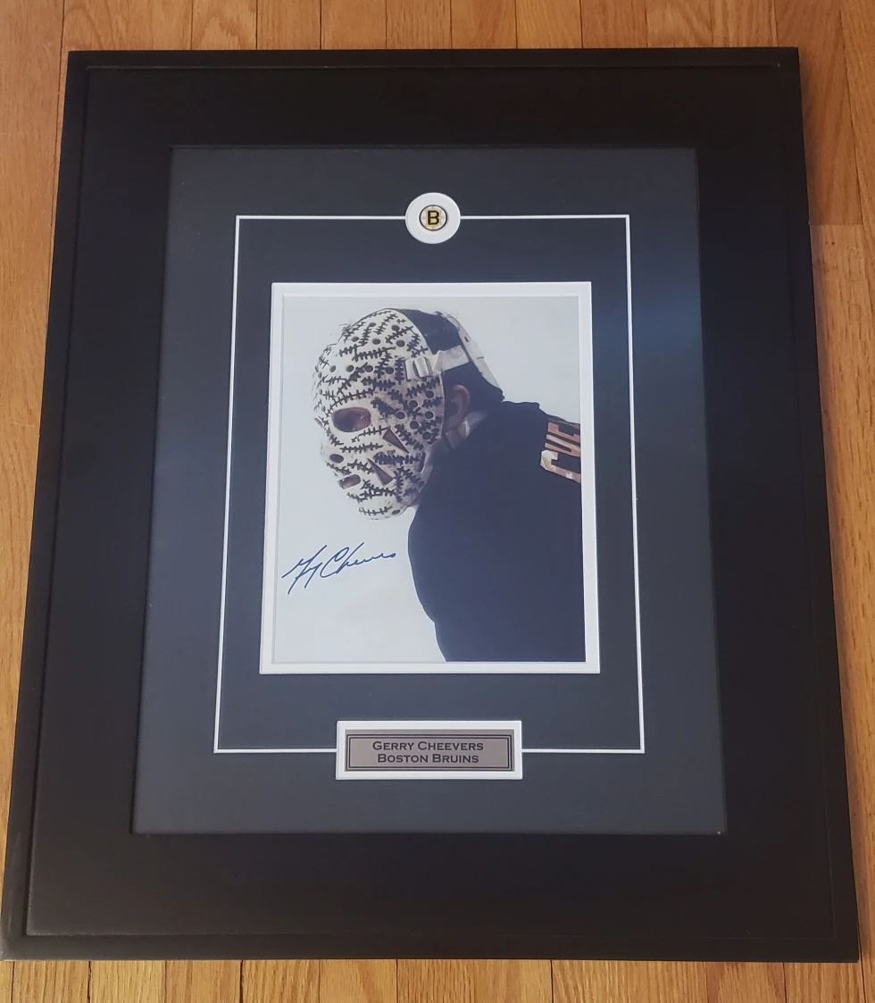 Gerry Cheevers Autographed Boston Bruins Photo