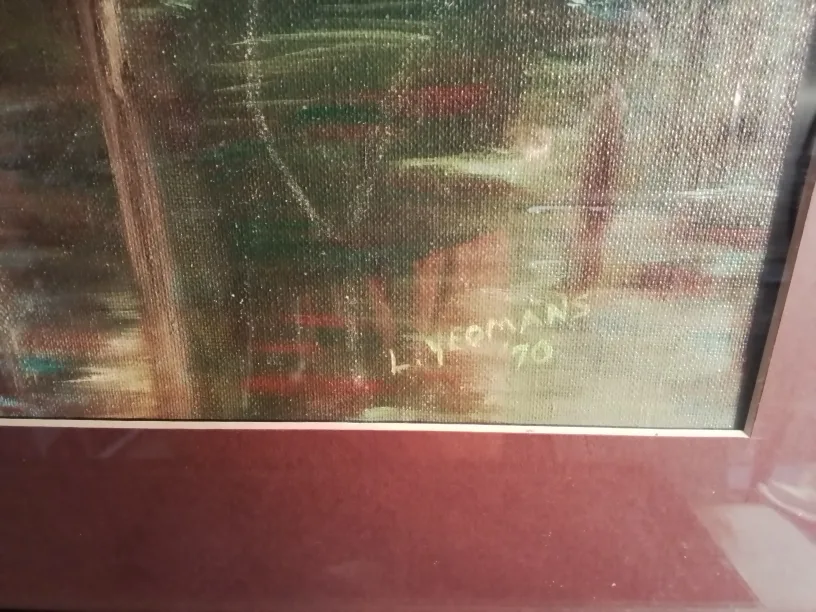 Original Framed winter landscape painting by L. Yeomans image indicator(2)