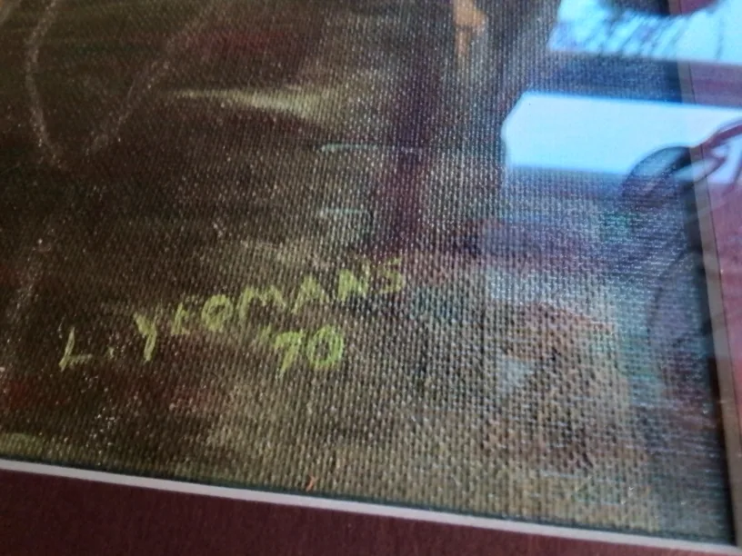 Original Framed winter landscape painting by L. Yeomans image indicator(7)