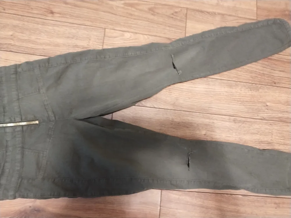 NEW Guess Olive Green Denim Jumpsuit image indicator(9)