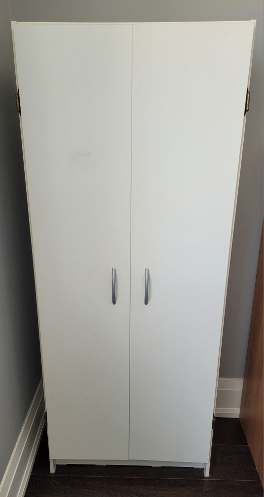White Double Door Storage Cabinet