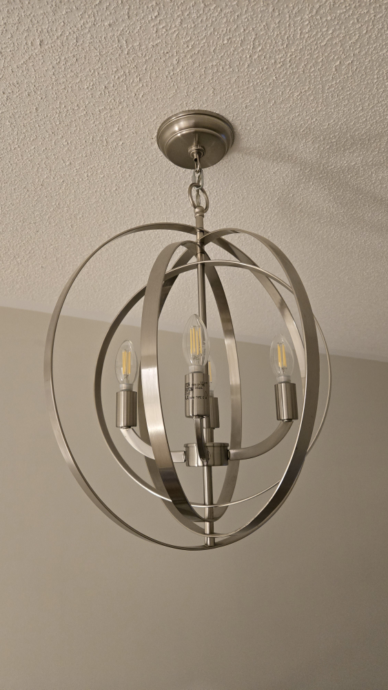 Stainless Steel Hanging Light Fixture