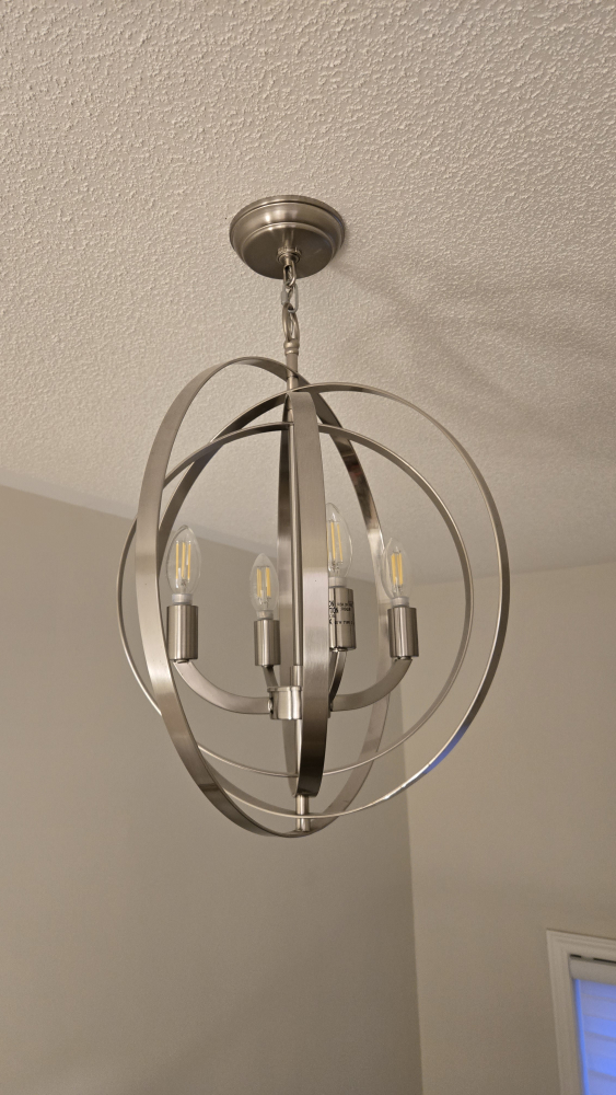 Stainless Steel Hanging Light Fixture - photo 2