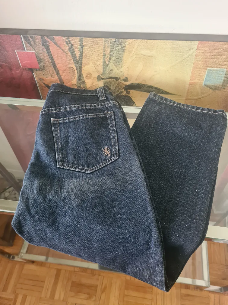 Boy's Dark Wash Jeans Size 14 image indicator(3)