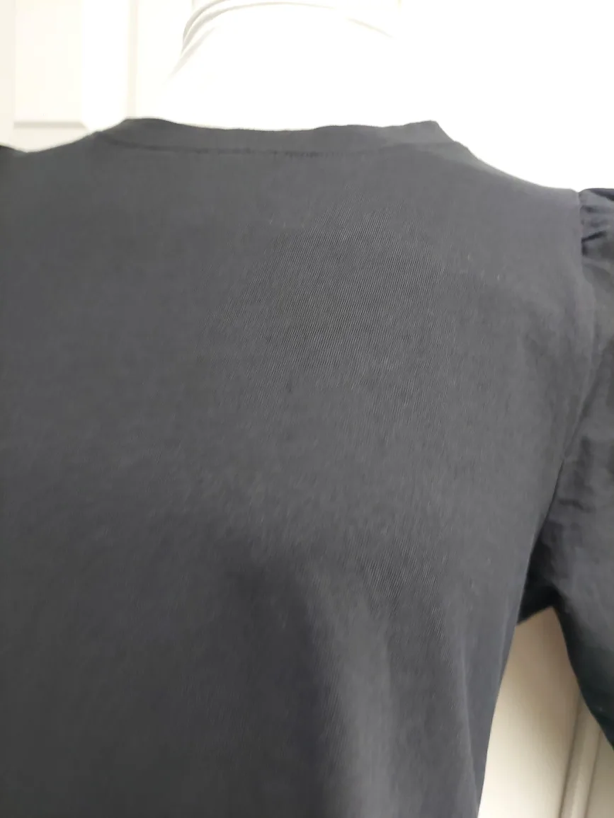 Zara Black Tiered Mini Dress Size L image indicator(6)