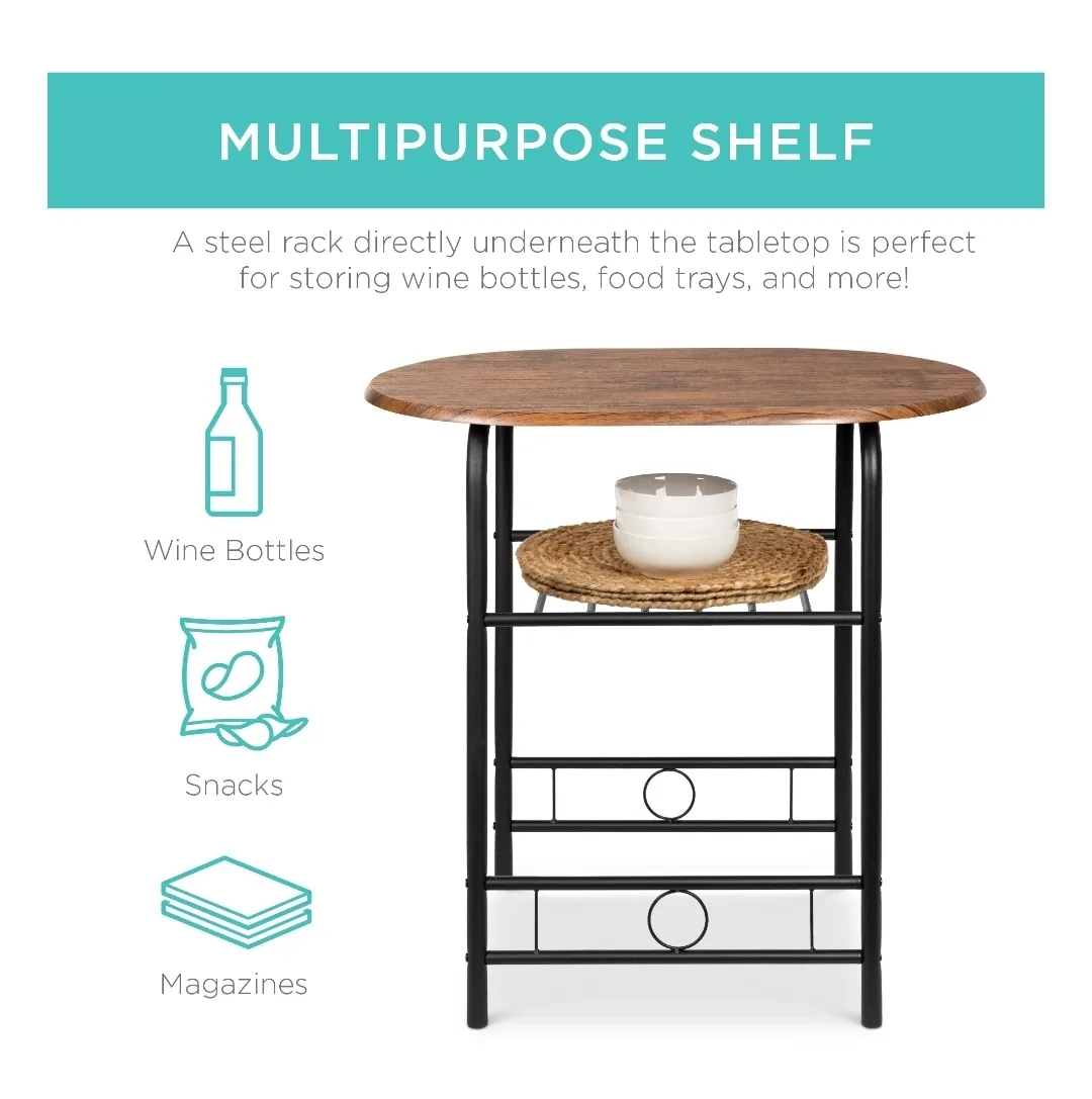 3-Piece Kitchen Table Set with Storage (Space saver) image indicator(5)