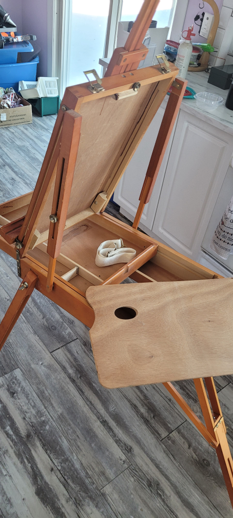Portable Wooden Easel with Storage - photo 3
