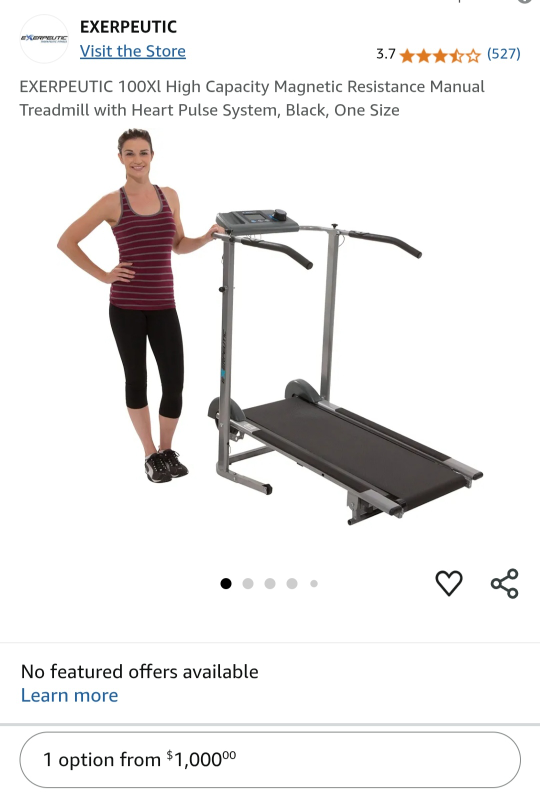 Exerpeutic Manual Treadmill - photo 3