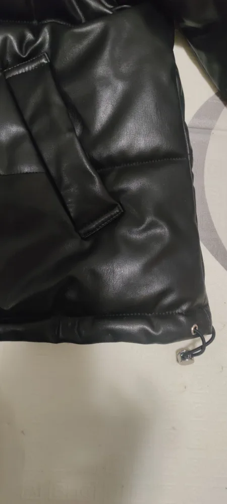 Black Puffer Jacket - Size S image indicator(3)