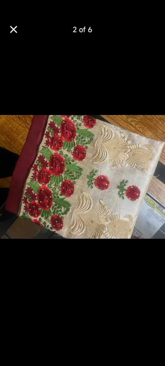 Five Gorgeous Embroidered Sarees image indicator(5)