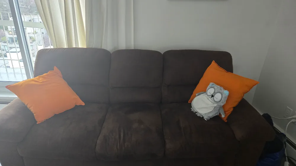 Brown Reclining Sofa image indicator(3)