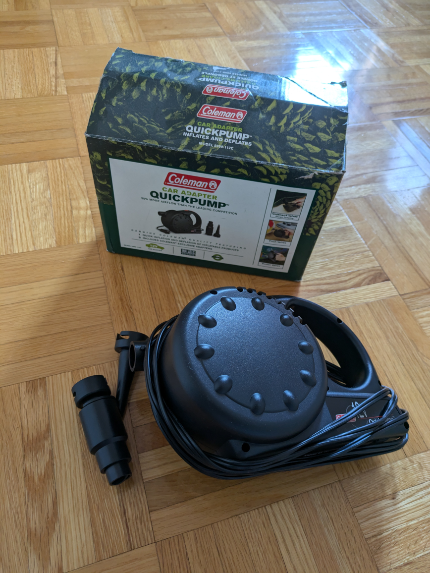Coleman car adapter quick pump