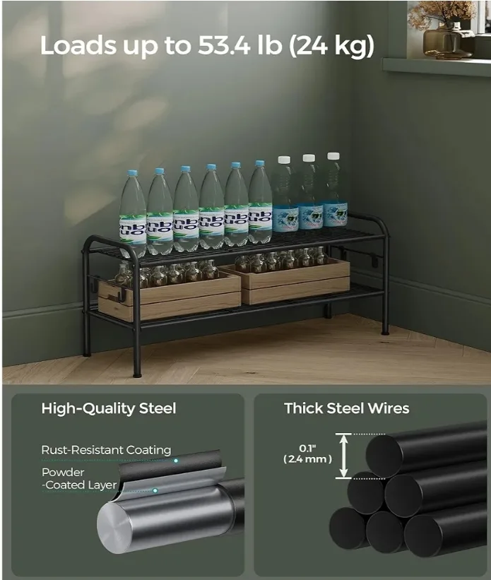 SONGMICS 2-Tier Shoe Rack image indicator(4)
