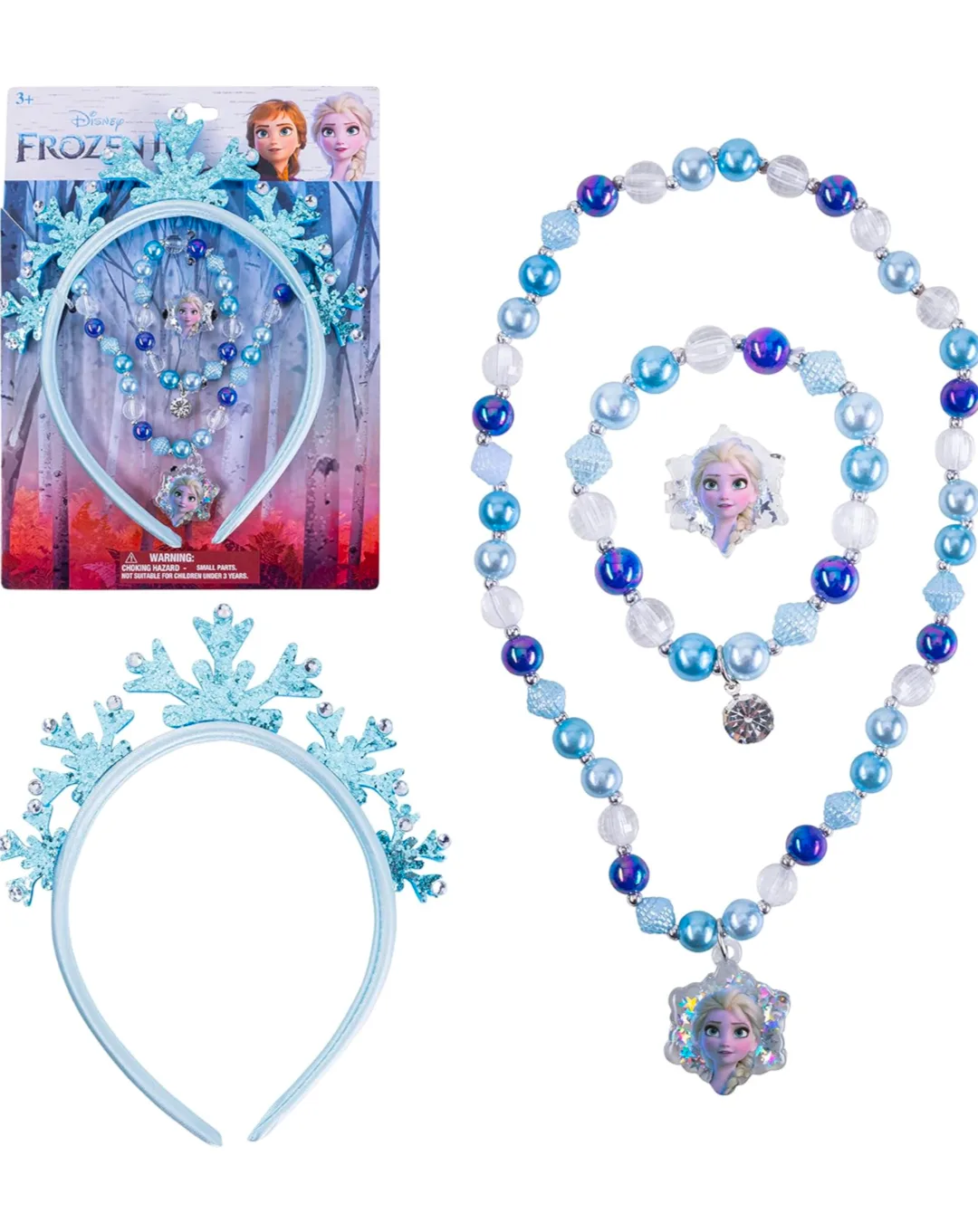 Disney Frozen Elsa Beaded Jewelry Set with Headband image indicator(2)