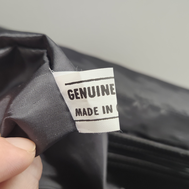 Black Leather Messenger Bag. New without tags - photo 5