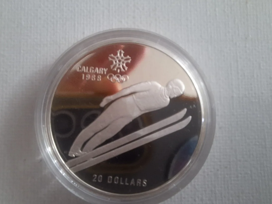 Calgary 1988 Sterling Silver Olympic Winter Coins image indicator(3)