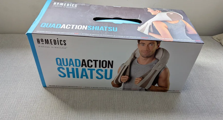 Brand New Homedics QuadAction Shiatsu Massager with Heat image indicator(2)