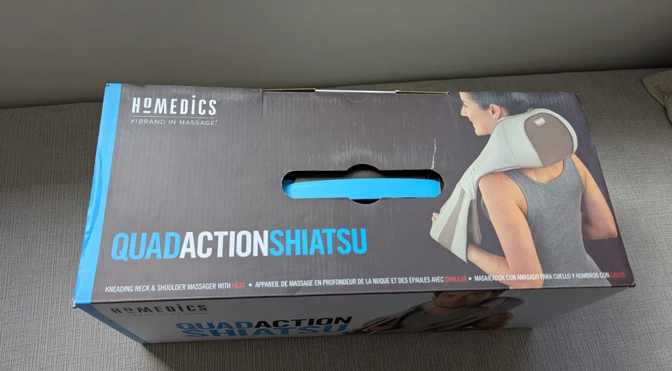 Brand New Homedics QuadAction Shiatsu Massager with Heat image indicator(4)