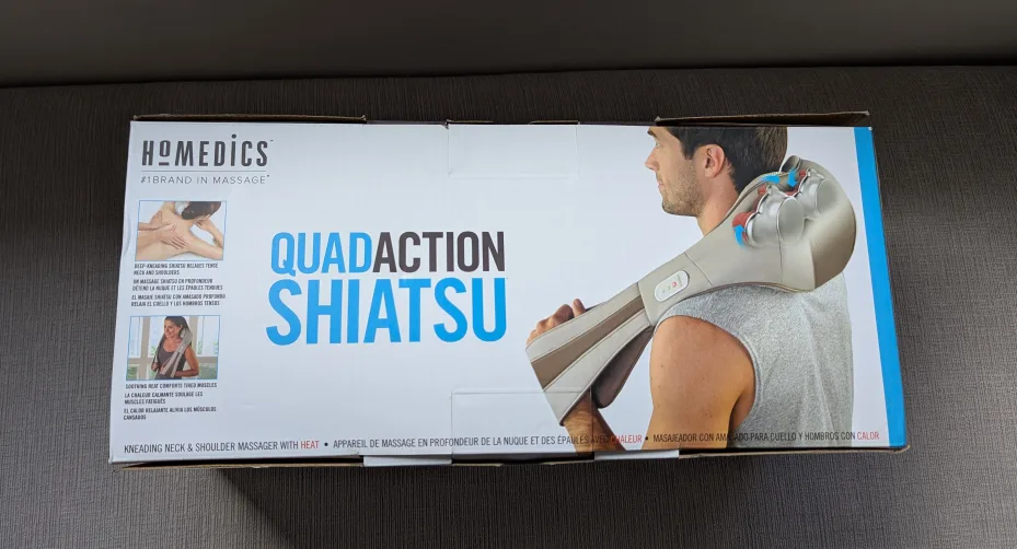 Brand New Homedics QuadAction Shiatsu Massager with Heat image indicator(6)