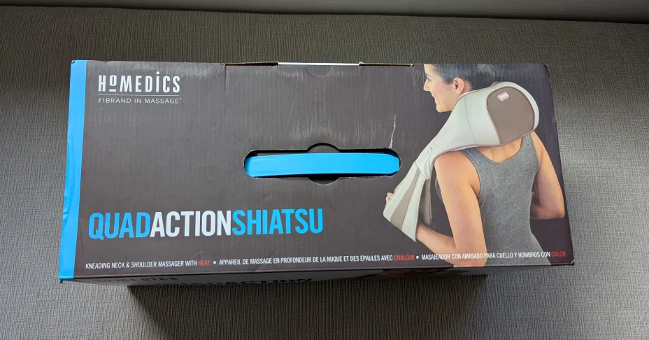 Brand New Homedics QuadAction Shiatsu Massager with Heat image indicator(7)