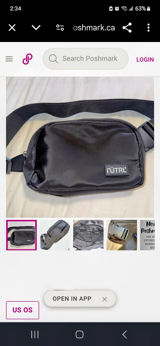 FUTRL Black Fanny Pack Waist Bag image indicator(5)