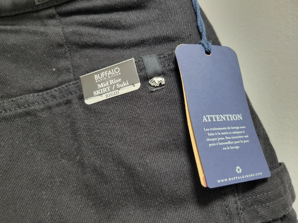 Buffalo David Bitton Black Denim Mini Skirt image indicator(4)