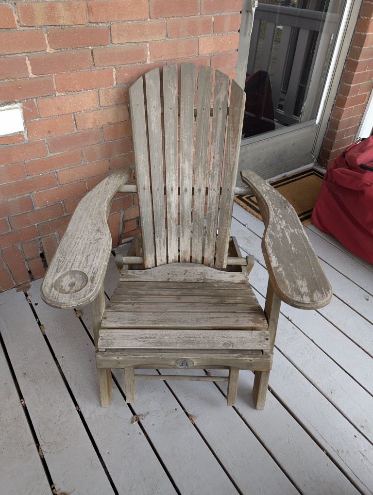 Pair of Vintage Wooden Adirondack Chairs - photo 3