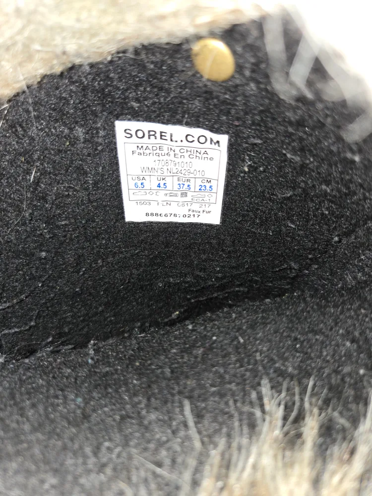 Women's Sorel Winter Boots - Black - Size US 6.5/UK 4.5/EU 37.5 image indicator(6)