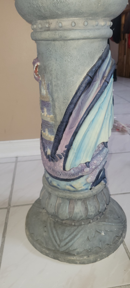 Ornate Dragon Pedestal Planter - photo 4
