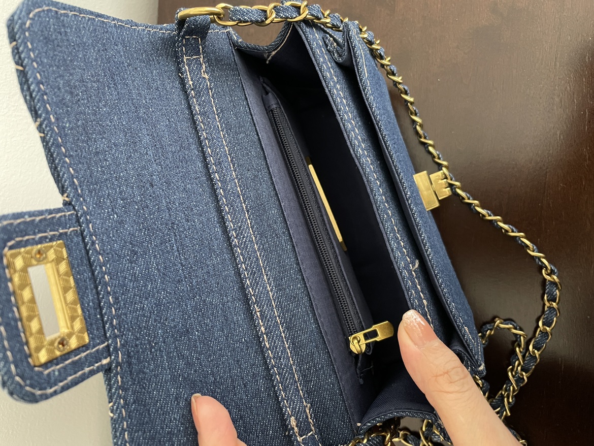 New quilted denim crossbody bag - photo 3