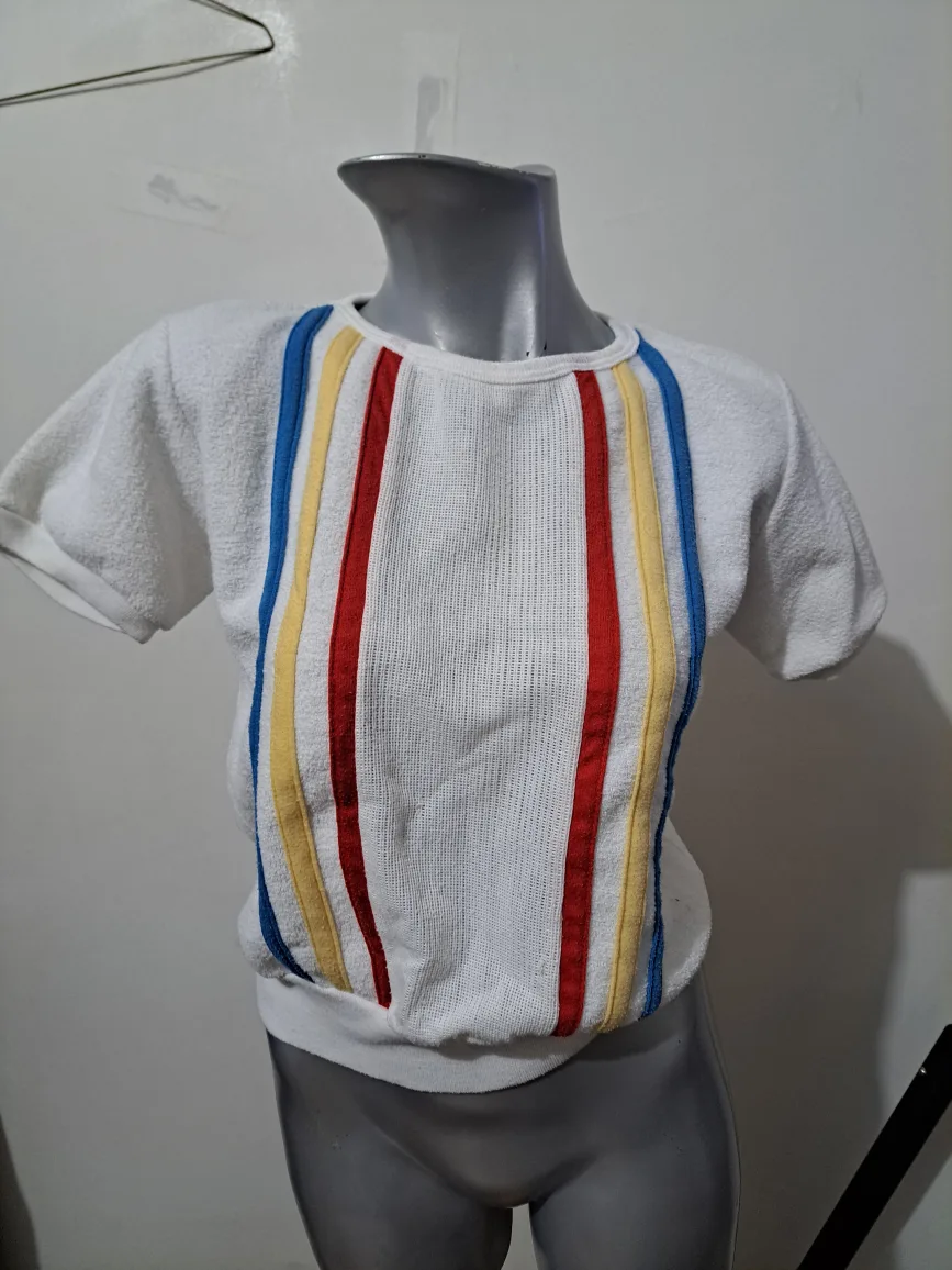 Vintage Susie G White Terrycloth Shirt thumbnail