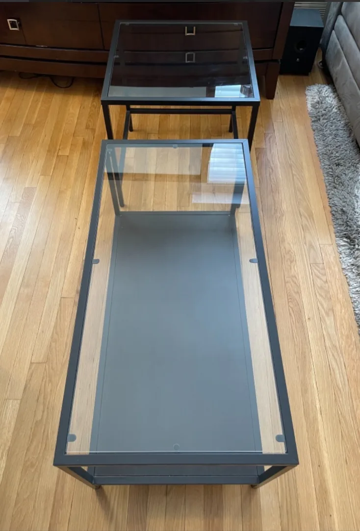 Glass Top Nesting Coffee Tables image indicator(3)