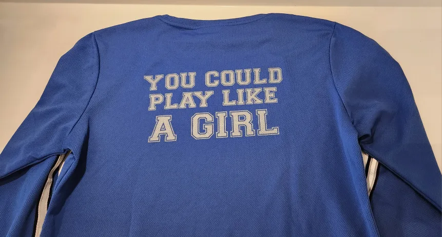 Women's Royal Blue Long Sleeve Dri Fit Shirt image indicator(2)