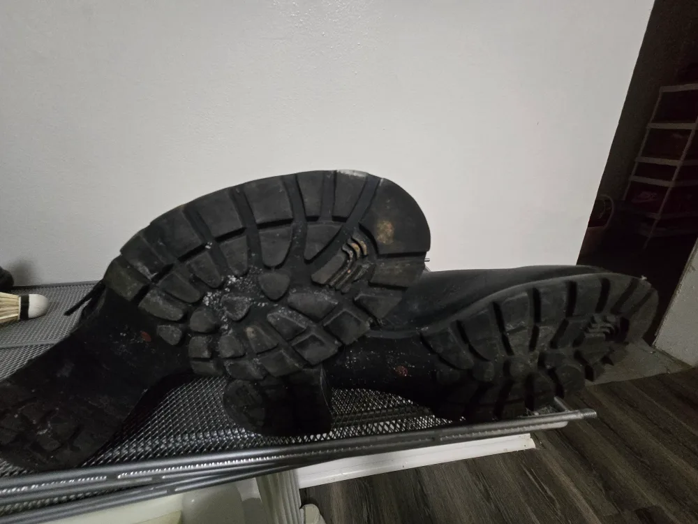 Women's Black Leather long Boots image indicator(4)