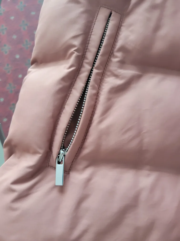 Dusty Rose Zara Puffer Vest with Hood - Size M image indicator(3)