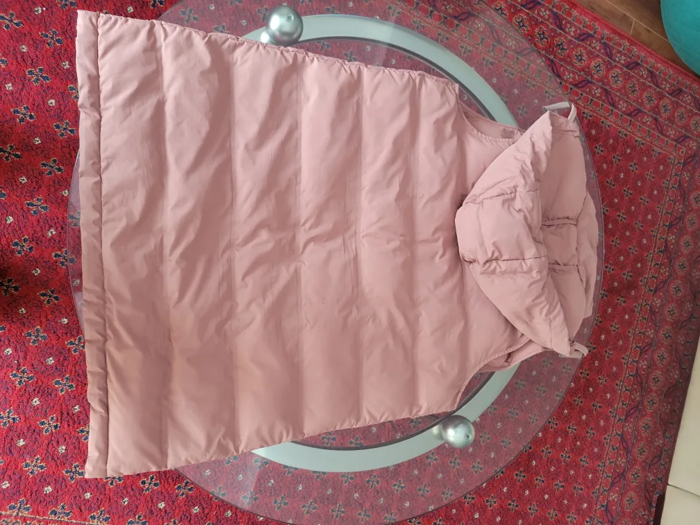 Dusty Rose Zara Puffer Vest with Hood - Size M image indicator(4)