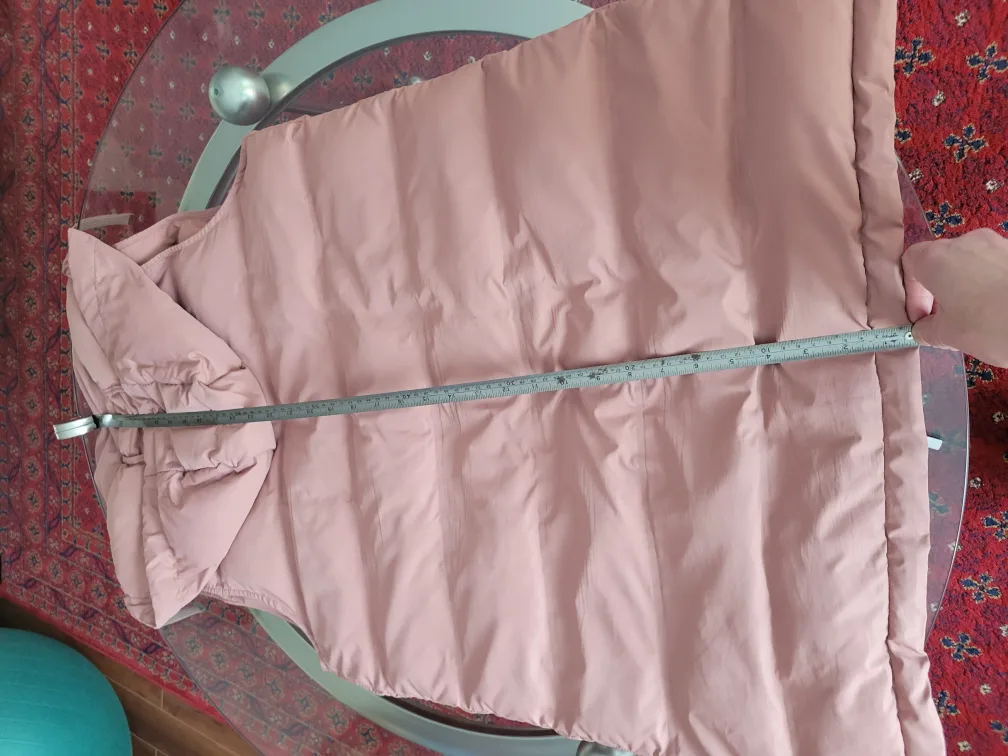 Dusty Rose Zara Puffer Vest with Hood - Size M image indicator(5)