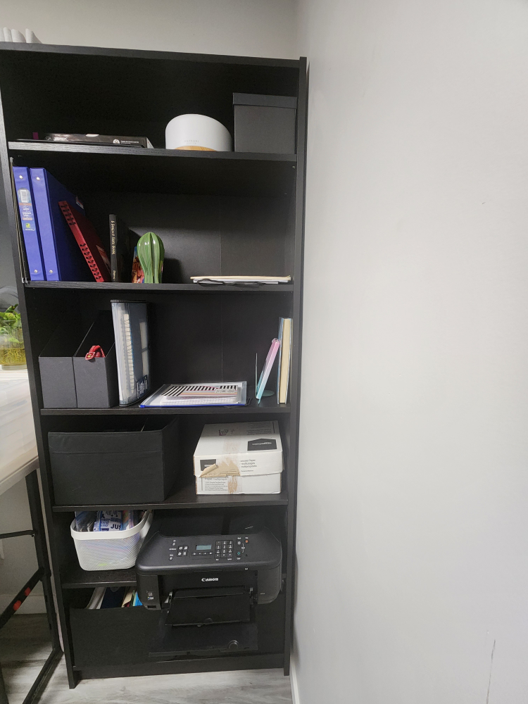 Ikea Brown black Billy Bookcase with Five Shelves