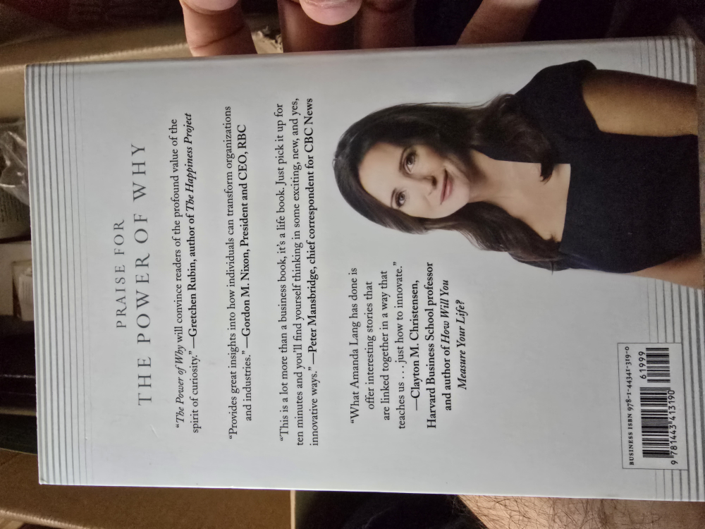 The Power of Why by Amanda Lang Hardcover Book - photo 2