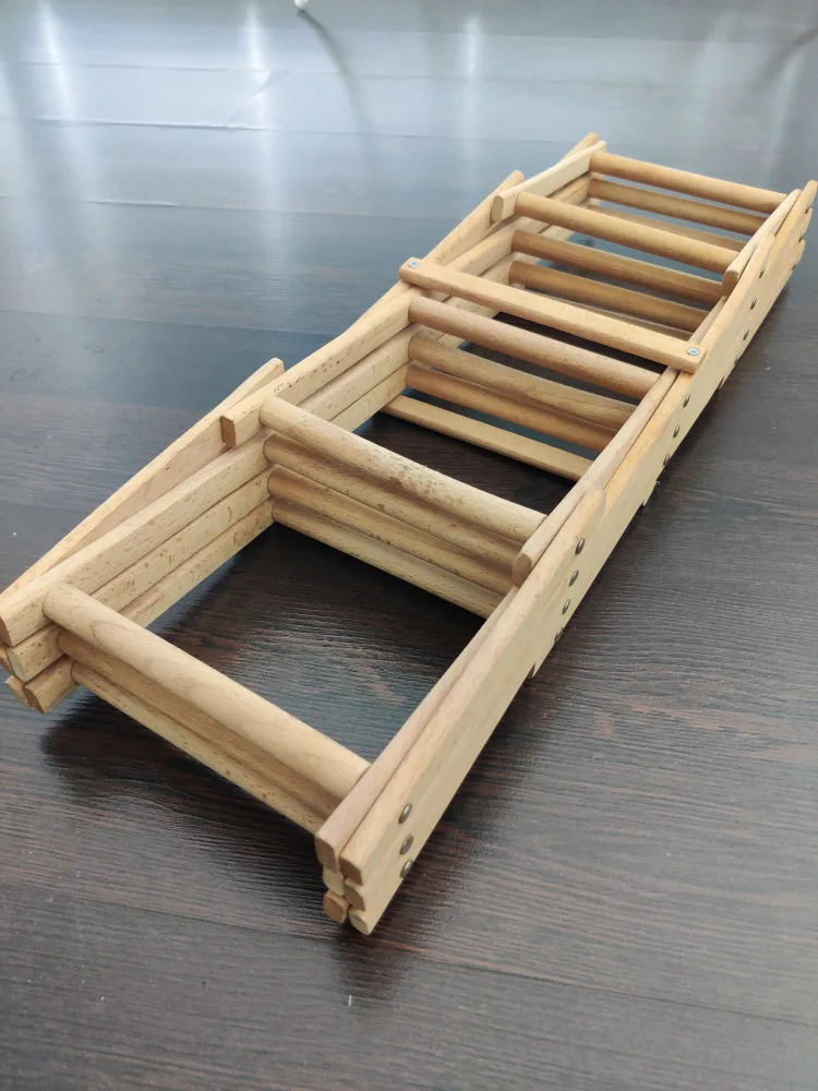 Wooden wine rack foldable image indicator(2)