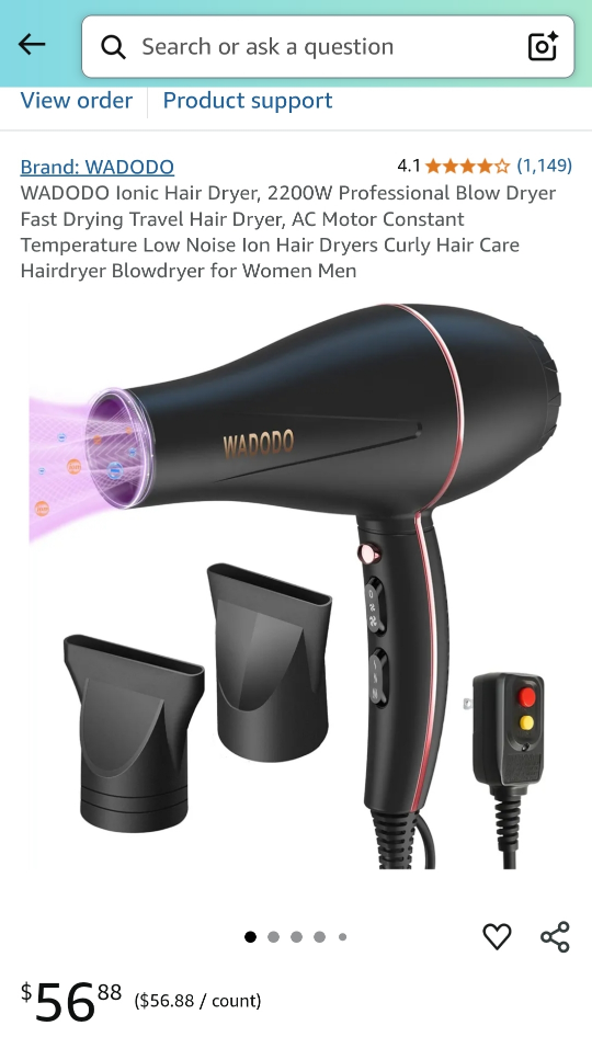 WADODO 2200W Ionic Hair Dryer - photo 4