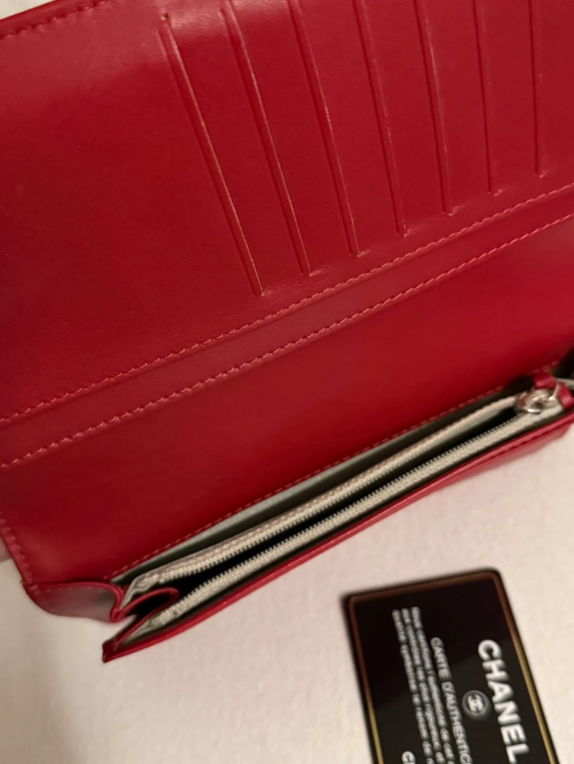Authentic Chanel L-yen wallet image indicator(4)