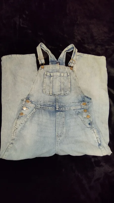 Gap Light Wash Denim Overalls thumbnail