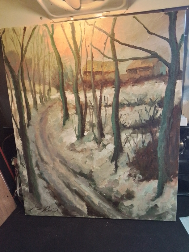 Canadian Oil on Canvas Signed Jean Richard