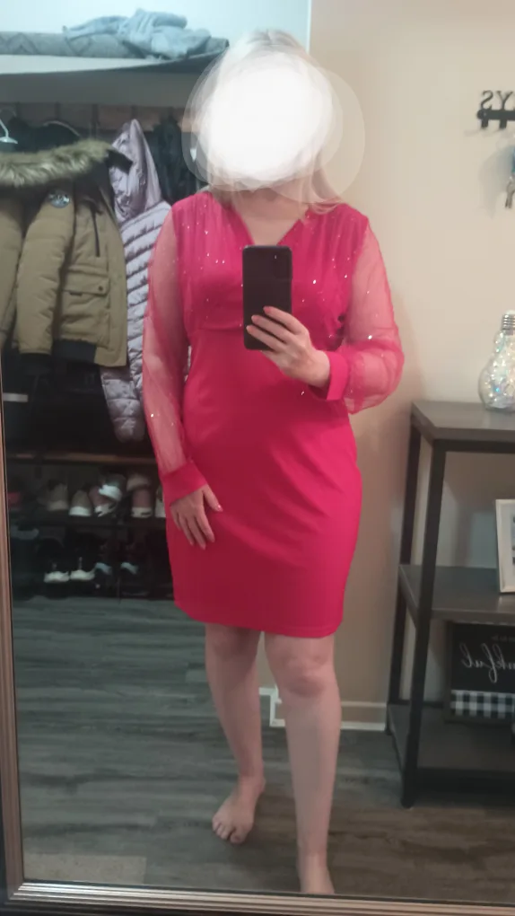 Red sparkly dress, size xl image indicator(4)