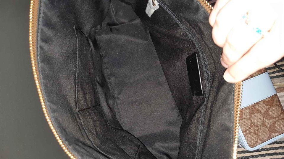 Coach Tote Bag - Brown Signature Canvas - photo 2